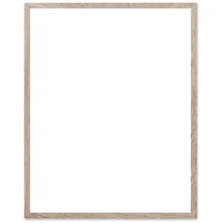 The Poster Club - Bilderrahmen Eiche natur, Echtglas, 40 x 50 cm