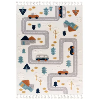 mazovia Kinderteppich 140 x 200 cm Mehrfarbig