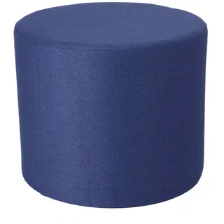 jan kurtz Pouf Rondo Polyester 50 x 42 x 50 cm Blau