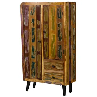 Massivmoebel24 Highboard 90 x 160 x 40 cm Mehrfarbig