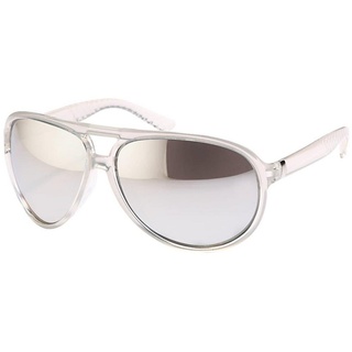 BEZLIT Eyewear Pilotenbrille Piloten Designer Damen Sonnenbrille (1-St) mit schwarzen Linsen silberfarben