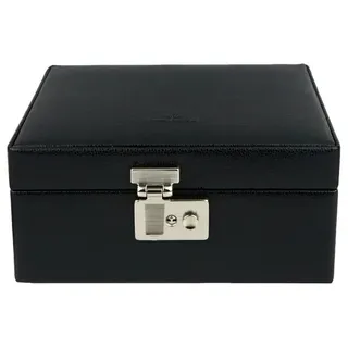 Windrose Beluga Schmuckkasten Leder 19.5 cm  schwarz