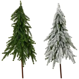Everlands Weihnachtsbaum Künstlich Ø 20 cm x 50 cm 2-fach Sortiert