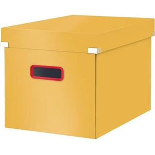 Aufbewahrungsbox Click & Store Cosy Cube groß Karton gelb