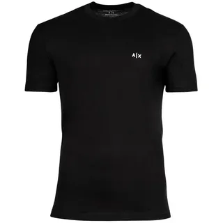 ARMANI EXCHANGE T-Shirt Herren T-Shirt 1er Pack Baumwolle T-SHIRT (Packung, 1er Pack) schwarz 2XL