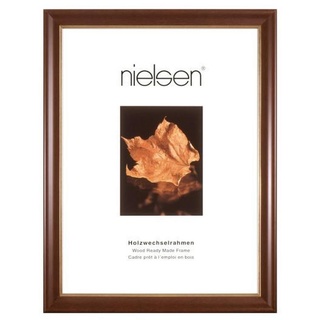 Nielsen Bilderrahmen, Dunkelbraun, Holz, rechteckig, 40x50 cm, Bilderrahmen, Bilderrahmen
