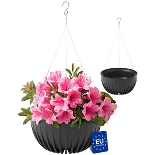 konzept Blumenampel 30 Ø x H in cm Schwarz