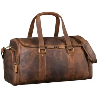 STILORD Weekender "Myles" Vintage Weekender Reisetasche Herren Leder zum Umhängen braun