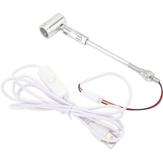 1w 100lm Usb-led-strahler, Aluminium, 180° Verstellbar, 25° Abstrahlwinkel, Natürliche Beleuchtung Für Schmuck Und Sammlerstücke, Kompaktes Design