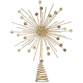 Atmosphera Createur d ́interieur Weihnachtsbaumspitze, Gold, Metall, 30 cm, Dekoration, Weihnachtsdekoration, Weihnachtsbaumschmuck, Christbaumspitzen