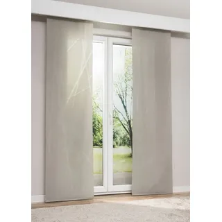 LYSEL® Schiebegardine Toliara (1 St), transparent, HxB 245x60cm braun