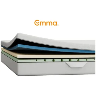 Kaltschaummatratze Emma One, 7 Zonen Matratze 90x200 cm, 140x200 cm & weitere Größen, Emma, 18 cm hoch, Matratze medium/hart, ergonomisch, atmungsaktiv, allergikergeeignet weiß 90 cm x 200 cm x 18 cm