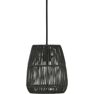 PR Home Lampenschirm Sagon Lampenschirm, Hochwertige Poly Rattan schwarz Ø 18 cm x 18 cm x 20 cm