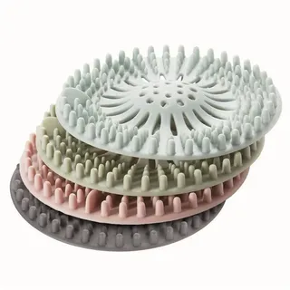 LuxusKollektion Duschablauf 4er Silikon Abflusssieb Dusche Haarsieb bunt