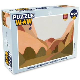 MuchoWow Puzzle Natur - Landschaft - Abstrakt - Kunst, 1000 Puzzleteile, Foto-Puzzle, Bilderrätsel, Puzzlespiele, Klassisch bunt