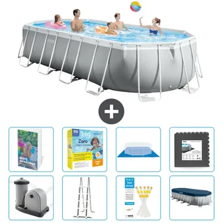 Prism Frame Pool Oval - 610x305x122 Cm - 9-teilig  S607
