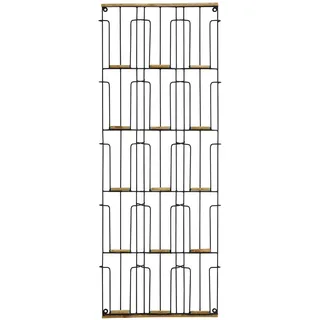 Kartenhalter Wandregal aus Eisen und Bambus dekorativ für Postkarten, Höhe 93 cm...