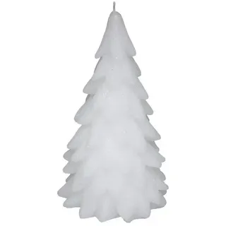 Atmosphera Créateur d'intérieur Kerze Weihnachtsbaum 396 g 20,5 cm weiß