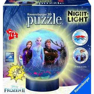 Ravensburger 3D Puzzle 11141 - Nachtlicht Puzzle-Ball Disney Frozen 2 - 72 Teile