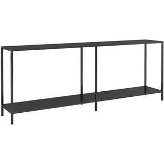 vidaXL Konsolentisch 200x35x75,5 cm schwarz