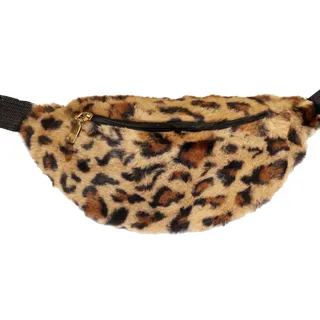 NEU Bauchtasche Hip-Bag, Leoparden-Plüsch