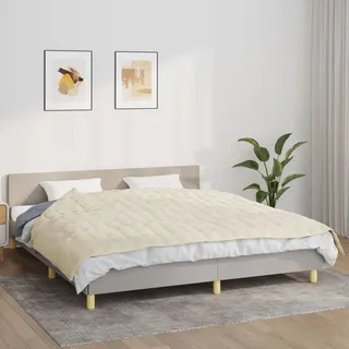 Gewichtsdecke Hellcreme 155x220 cm 7 kg Stoff , Decken Design 2024 - Beige