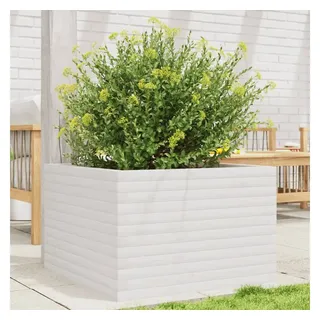 vidaXL Pflanzkübel 70 x 70 x 45,5 cm Weiß