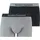 Boxershorts Grau Schwarz XL