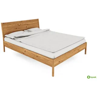 byoak Bettgestell, Wildeiche, Holz, Kerneiche, 180x220 cm, Schlafzimmer, Betten