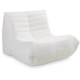 [en.casa] Bodensessel Kodsø Polyester 75 x 90 x 100 cm Beige