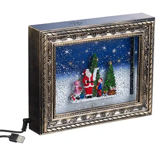 Infactory Bescherung Weihnachtsbilderrahmen LED 2er Set