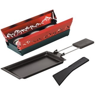 KUHN RIKON Mini Raclette-Set ALPENGLÜHEN mit 3 Teelichtern rot