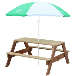 Kinder-Gartenset, Braun, Grün, Weiß, Holz, Hemlocktanne, 97.7x48.7x95 cm, CE, FSC 100%, Gartenmöbel, Kinder-Gartenmöbel