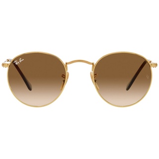 Ray Ban Ray-Ban RB3447 Herren-Sonnenbrille, Vollrand Rund Metall-Gestell, gold