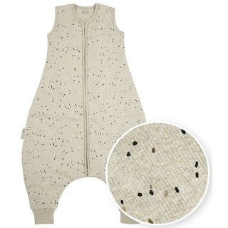 Meyco Schlafoverall Jumper Rib Mini Spot Sand Melange 92cm, Beige, 92