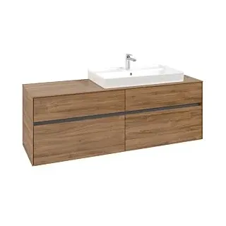Waschbeckenunterschrank 160 x 55 cm Kansas Oak