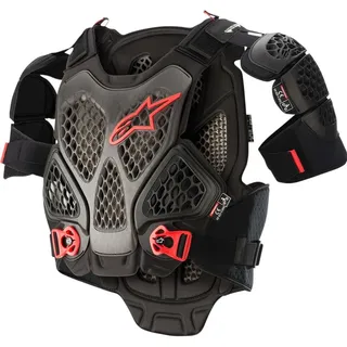 Alpinestars Brustprotektor A-6 XS/S Schwarz/Anthrazit/Rot