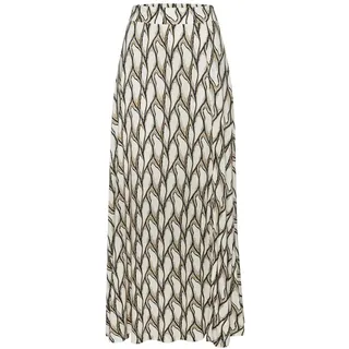 LASCANA Maxirock Damen Bedruckt Beige/Khaki 46