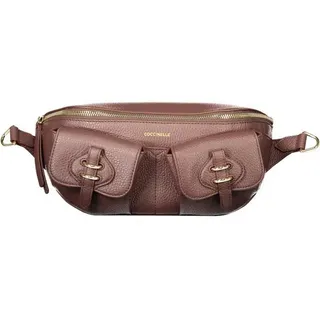 COCCINELLE Umhängetasche, Stylische Damen Bauchtasche in Braun – Verstellbar, Mit Taschen
