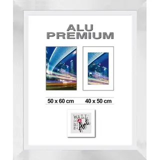 Aluminiumrahmen Quattro silber, 50 x 60 cm