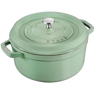 Staub Cocotte rund 28 cm salbeigrün