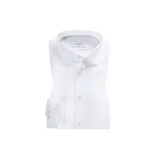 ETON Herren Hemd weiß Baumwolle Slim Fit, weiß, NOS