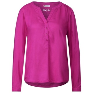 STREET ONE Langarmbluse Bluse - langarm Bluse in Unifarbe rosa 36Schneider Fashion Store