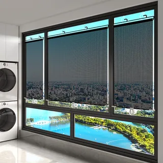 Sonnenschutz Rollo Verdunkelungsrollo Mit Saugnapf Auto Sonnenblende Schwarz,Temporäre Jalousien Rollo Dachfenster,Sichtschutz Einziehbarer,Reisevorhang Jalousien für Büro (74×140cm)