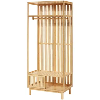 [en.casa] Garderobenständer Ypäjä Beige