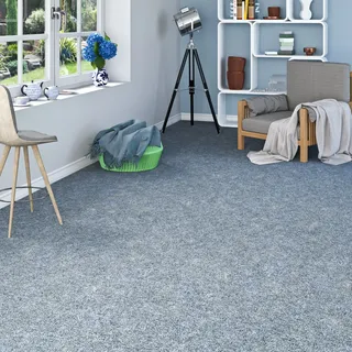 OTTO home Teppichboden OTTO HOME "Caio, Schlinge, Gesamthöhe 8 mm", blau, B:400cm L:150cm, Kunstfaser, Teppiche, meliert, Breite 400 cm, strapazierfähig, Wohnzimmer, Schlafzimmer