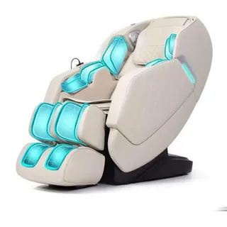 HEALTHRELIFE Massagesessel mit Zero-Gravity, 3D Shiatsu, Körperscan, SL-Schiene, beheizbarer (1-St), mit Relaxfunktion, Beige - Beige