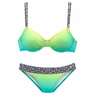 KangaROOS Bügel-Bikini Damen Blau 38 Cup F