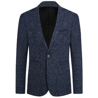 Allthemen Sakko Herren Sportliches Sakko im Slim Fit blau 52
