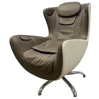 Happy Home Massagesessel mit Hocker 110 x 68 x 110 cm Braun elektrisch